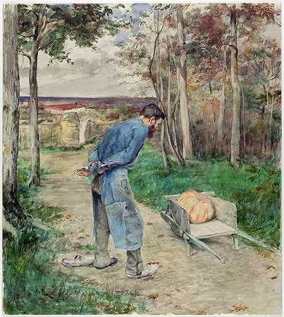 橡子和南瓜`The Acorn and the Pumpkin (1881) by Jules Bastien-Lepage