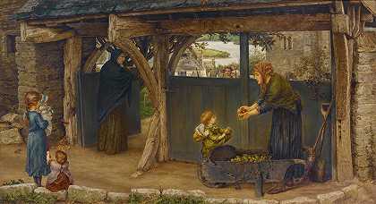 林奇之门`The lych~gate (1873) by Thomas Matthews Rooke