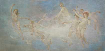 舞蹈的胜利`Triumph of the Dance (ca. 1894) by Edwin Howland Blashfield