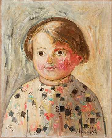 Dziewczynka z rumianym policzkiem`Dziewczynka z rumianym policzkiem (1925) by Tadeusz Makowski