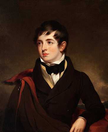 尊敬的弗雷德里克·韦德尔·罗宾逊，第三位格兰瑟姆勋爵的儿子`The Honorable Frederick Weddell Robinson, Son of the Third Lord Grantham (circa 1832) by William Robinson