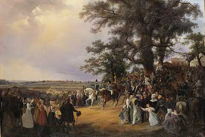 沙皇尼古拉斯时期在拉杜格årdsgärde油田的回顾1838年访问`Review in Ladugårdsgärde Fields during Czar Nicolaus Visit in 1838 by Carl Stefan Bennet