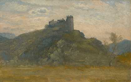 萨瑟夫城堡遗址`Ruins of the Šášov Castle (1880–1900) by Vojtech Angyal