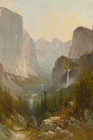 约塞米蒂山谷`Yosemite Valley (1889) by Thomas Hill