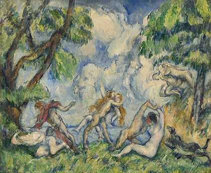 爱情之战`The Battle of Love (c. 1880) by Paul Cézanne