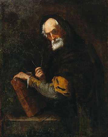 哲学家`A Philosopher by Circle of Jusepe de Ribera