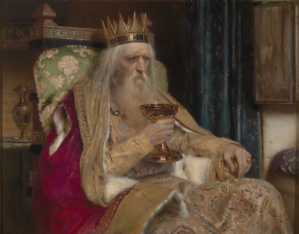 图勒国王`The King of Thule (1896) by Pierre Jean Van der Ouderaa
