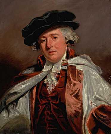 埃德蒙·艾尔顿博士肖像（1704-1808）`Portrait Of Dr. Edmund Ayrton (1704~1808) by John Hoppner