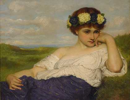 觉醒的春天`Awakening Spring (1877) by Gustav Pope
