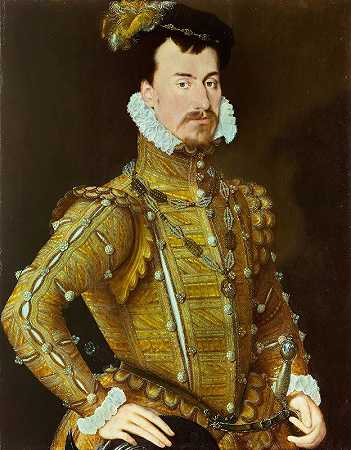 罗伯特·达德利，莱斯特伯爵`Robert Dudley, Earl of Leicester (c. 1560 ~ 1565) by Steven van der Meulen