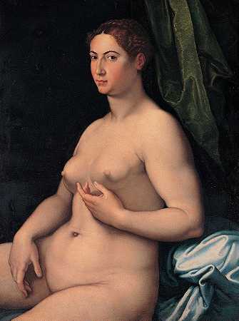 坐着的女性`A seated female by Girolamo Siciolante