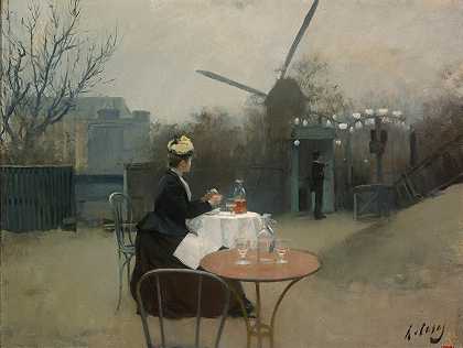 露天`Plein Air (1890~1891) by Ramón Casas