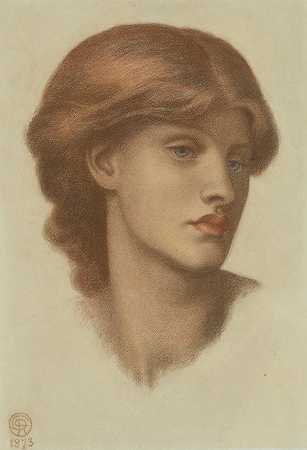 Alexa Wilding研究`Study of Alexa Wilding (1873) by Dante Gabriel Rossetti