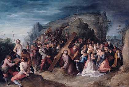 加略山之路`Road to Calvary (1617) by Frans Francken the Younger