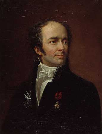 福伊将军肖像（1775-1825）。`Portrait du général Foy (1775~1825). (1820) by Pierre Roch Vigneron