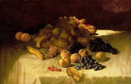 水果片`Fruit Piece (19th century) by Carducius Plantagenet Ream