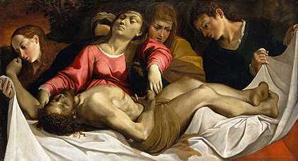 哀歌`The Lamentation (ca. 1582) by Ludovico Carracci