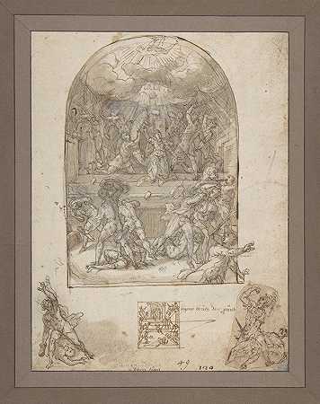 圣凯瑟琳的殉难`The Martyrdom of St. Catherine (1577) by Tiburzio Passarotti