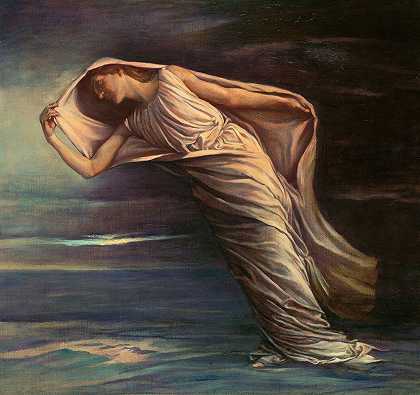 黎明`The Dawn (1899) by John La Farge