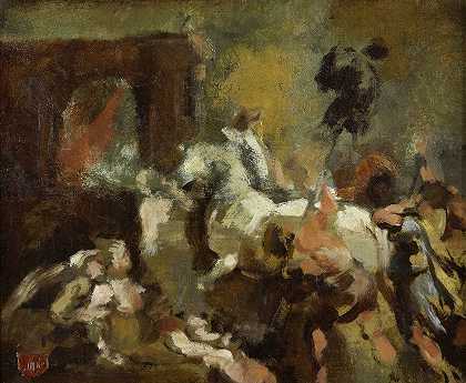 凯旋门亨利四世在巴黎，在鲁本斯之后`Entrée triomphale dHenri IV à Paris, daprès Rubens (1858) by Jean-Baptiste Carpeaux
