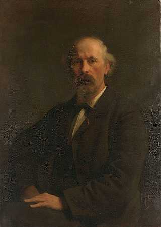 画家彼得·斯托滕贝克（1828-1898）肖像`Portret van Pieter Stortenbeker (1828~1898), kunstschilder (c. 1884) by Pieter Josselin de Jong