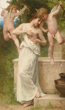 受伤爱`Blessures Damour (1897) by William Bouguereau