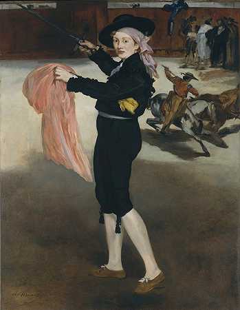V小姐。穿着埃斯帕达的服装`Mademoiselle V. . . in the Costume of an Espada (1862) by Édouard Manet