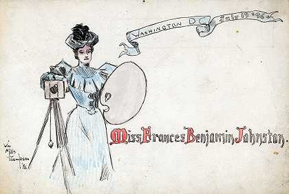 Frances Benjamin Johnston小姐，华盛顿特区，7月19日，`Miss Frances Benjamin Johnston, Washington DC, July 19, (1896) by Mills Thompson