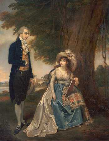 弗雷泽夫妇`Mr. And Mrs. Fraser by Arthur William Devis