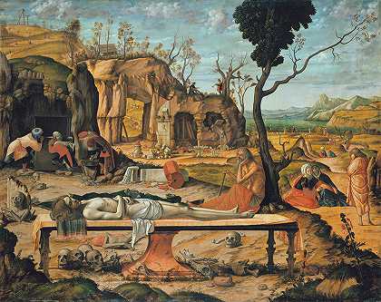 基督的预备古墓`Preparation of Christs Tomb (circa 1505) by Vittore Carpaccio