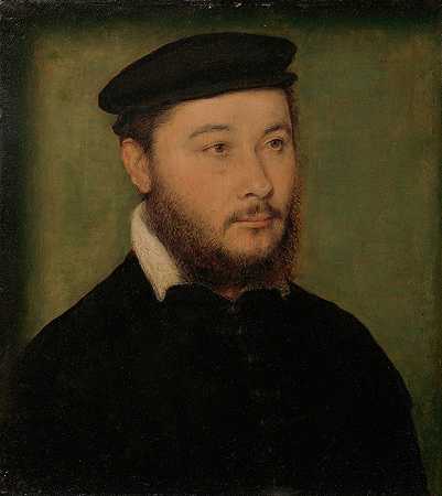 男人肖像`Portrait of a Man (ca. 1540–50) by Corneille de Lyon