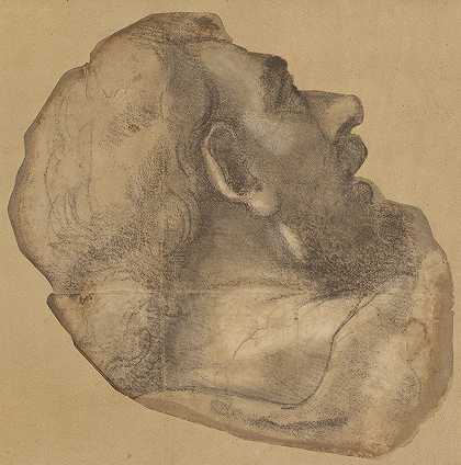 圣詹姆斯头像漫画`Cartoon for the Head of Saint James (1520) by Sebastiano del Piombo