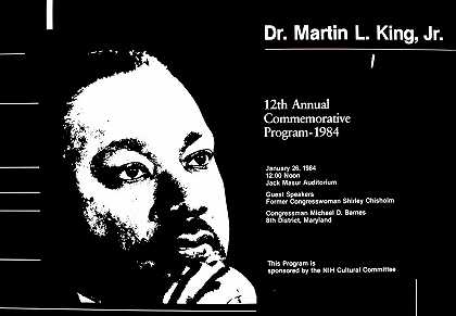 马丁·L·金博士第12届年度纪念活动-1984年`Dr. Martin L. King, Jr; 12th annual commemorative program~1984 (1984) by National Institutes of Health