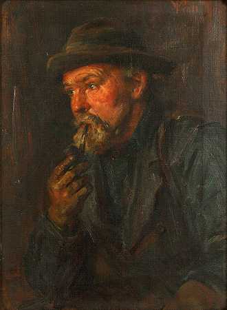 渔夫`A Fishermen (1896) by William M. Pratt