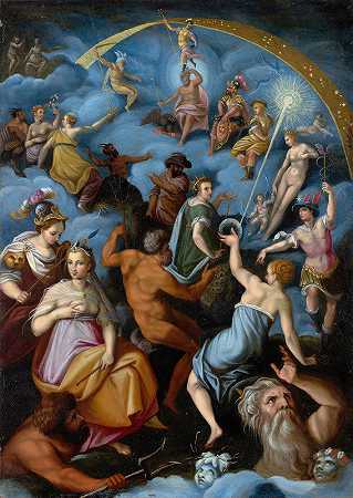 众神大会`The Assembly of The gods (1575–76) by Jacopo Zucchi