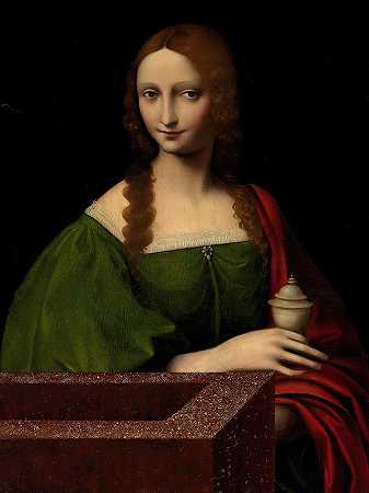 玛丽抹大拉`Mary Magdalene by Giampietrino (Giovanni Pietro Rizzoli)