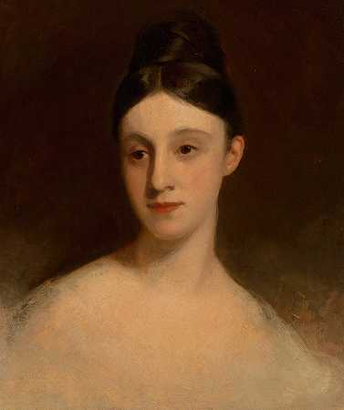 安吉丽娜·斯奈德`Angelina Snider (1835~1840) by Thomas Sully
