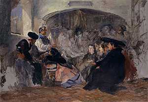 塞维利亚绘画`
Auction of Paintings in Seville (1860)  by Frank Buchser