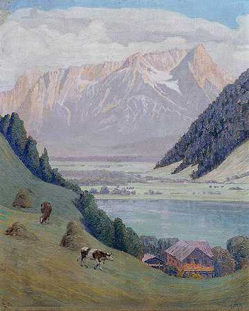 贝格湖`Bergsee (1911) by Max Kahrer