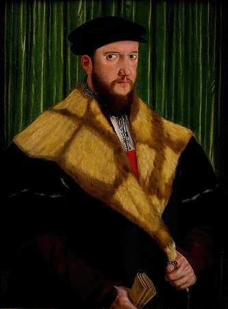 绅士的肖像`Portrait of a Gentleman (1540–41) by Hans Mielich