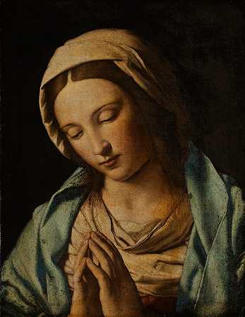 祈祷女子`Praying Virgin by Giovanni Battista Salvi da Sassoferrato