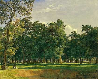 普拉特景观`Prater Landscape (c. 1831) by Ferdinand Georg Waldmüller