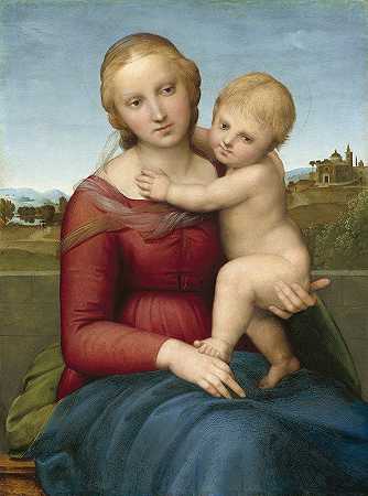 小牛仔麦当娜`The Small Cowper Madonna (c. 1505) by Raphael