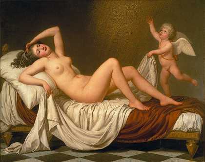 达纳和金色的阵雨`Danaë And The Shower Of Gold by Adolf Ulrik Wertmüller