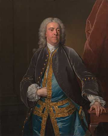 尊敬的斯蒂芬·波因茨先生，伯克希尔米德汉姆`The Rt. Honorable Stephen Poyntz, of Midgham, Berkshire (ca. 1740) by Jean-Baptiste van Loo