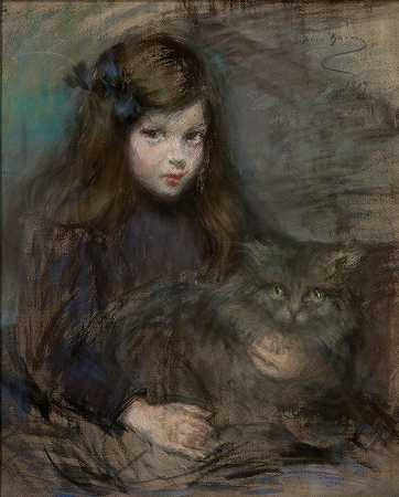 米内特和米内特`Minette and Minet (1907) by Alice Pike Barney