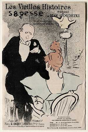 古老的故事，智慧`Les Vieilles Histoires, Sagesse (1893) by Henri de Toulouse-Lautrec