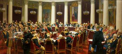 1901年5月7日国务院举行纪念大会百周年纪念仪式`Ceremonial Sitting Of The State Council On 7 May 1901 Marking The Centenary Of Its Foundation by Ilya Efimovich Repin