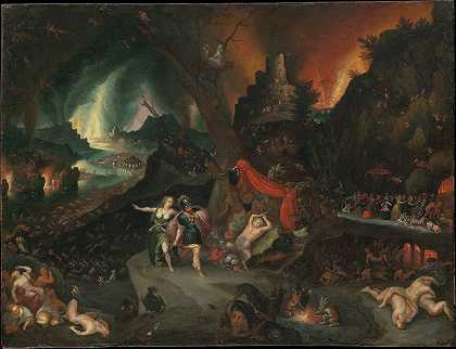 埃涅阿斯和冥界的西比尔`Aeneas and The Sibyl in The Underworld (1630s) by Jan Brueghel the Younger