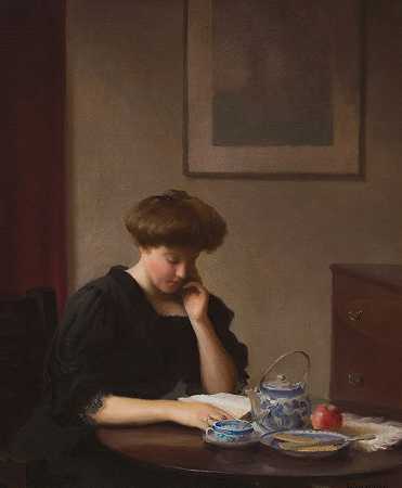 信`The Letter (ca. 1905) by William W. Churchill
